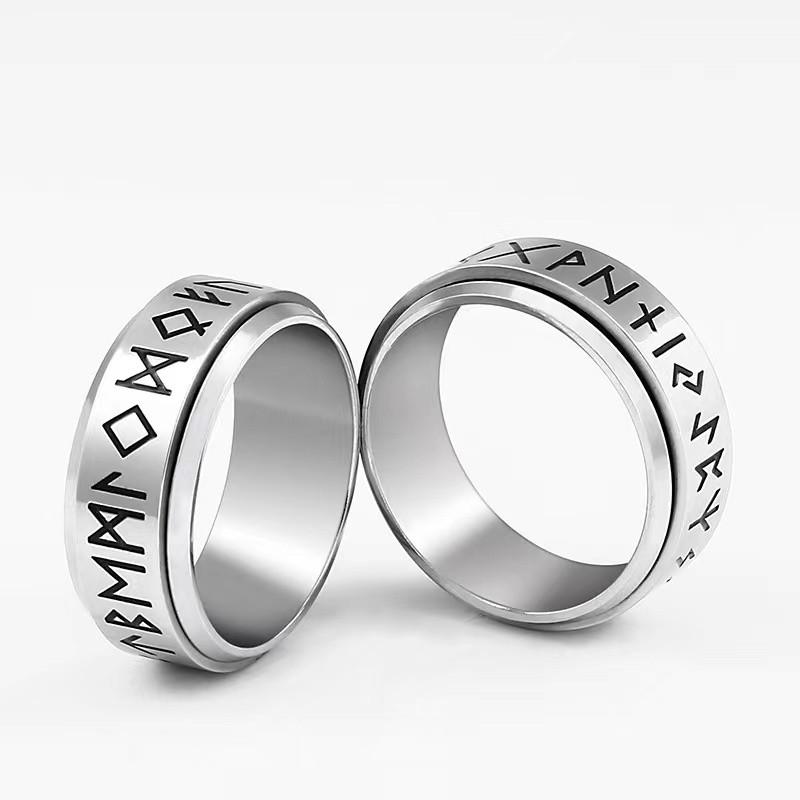 Stainless Steel Rotating Vikings Style Rune Ring Polish Punk Jewelry Size 8 -13 13
Stainless Steel Rotating Vikings Style Rune Ring Polish Punk Jewelry Size 8 -13 13