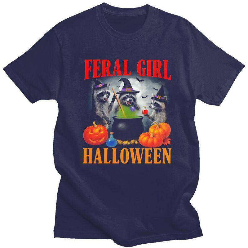 Feral Girl Halloween Raccoon T Shirt for Men Tshirt Fashion Sumer Style Short Sleeve Tee Shirt Slim Fit 4XL
Feral Girl Halloween Raccoon T Shirt for Men Tshirt Fashion Sumer Style Short Sleeve Tee Shirt Slim Fit 4XL
