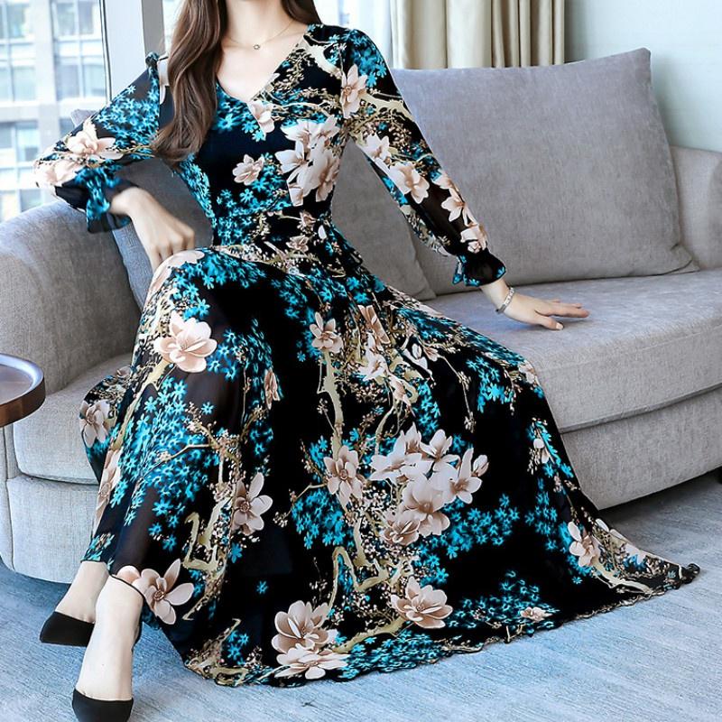 Сукня з довгим рукавом та V-подібним вирізом Жіноча Осіння Приталена Жіноча Довга А-силуету Велика Спідниця 2XL
Сукня з довгим рукавом та V-подібним вирізом Жіноча Осіння Приталена Жіноча Довга А-силуету Велика Спідниця 2XL