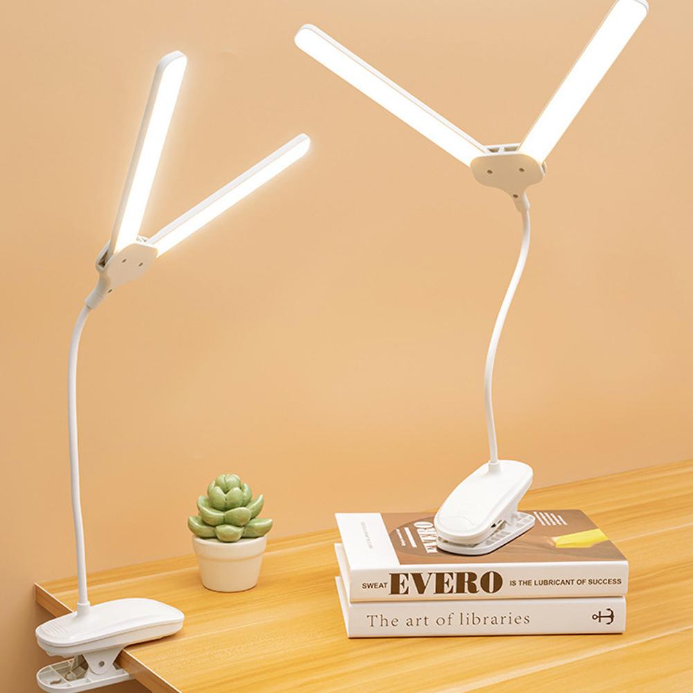 Double Head LED Desk Lamp Clip On Study Table Lamp Dimming Reading Night Light For Student Bedroom Work Office
Double Head LED Desk Lamp Clip On Study Table Lamp Dimming Reading Night Light For Student Bedroom Work Office