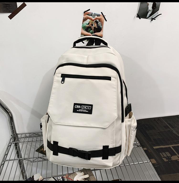 School Bag Junior High School Girls College High School Versatile Contrast Color Backpack Tide College Student Backpack Fashion білий
School Bag Junior High School Girls College High School Versatile Contrast Color Backpack Tide College Student Backpack Fashion білий