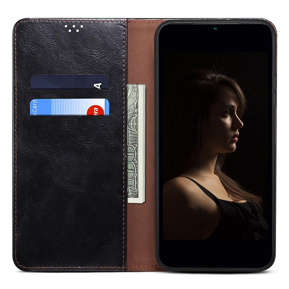 For Xiaomi Redmi 10A/Redmi 9C/9C NFC Leather+TPU Wallet Style Phone Case Waxy Crazy Horse Texture Magnetic Auto-absorbed Shockproof Cover with Stand Black
For Xiaomi Redmi 10A/Redmi 9C/9C NFC Leather+TPU Wallet Style Phone Case Waxy Crazy Horse Texture Magnetic Auto-absorbed Shockproof Cover with Stand Black