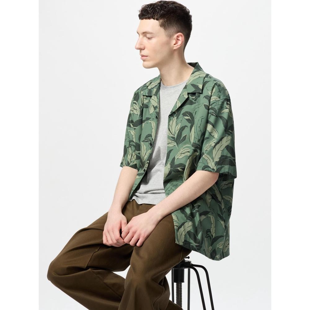 Рубашка Uniqlo Modal Cotton с открытым воротником и коротким рукавом с принтом C 56 OLIVE/MEN S
Рубашка Uniqlo Modal Cotton с открытым воротником и коротким рукавом с принтом C 56 OLIVE/MEN S