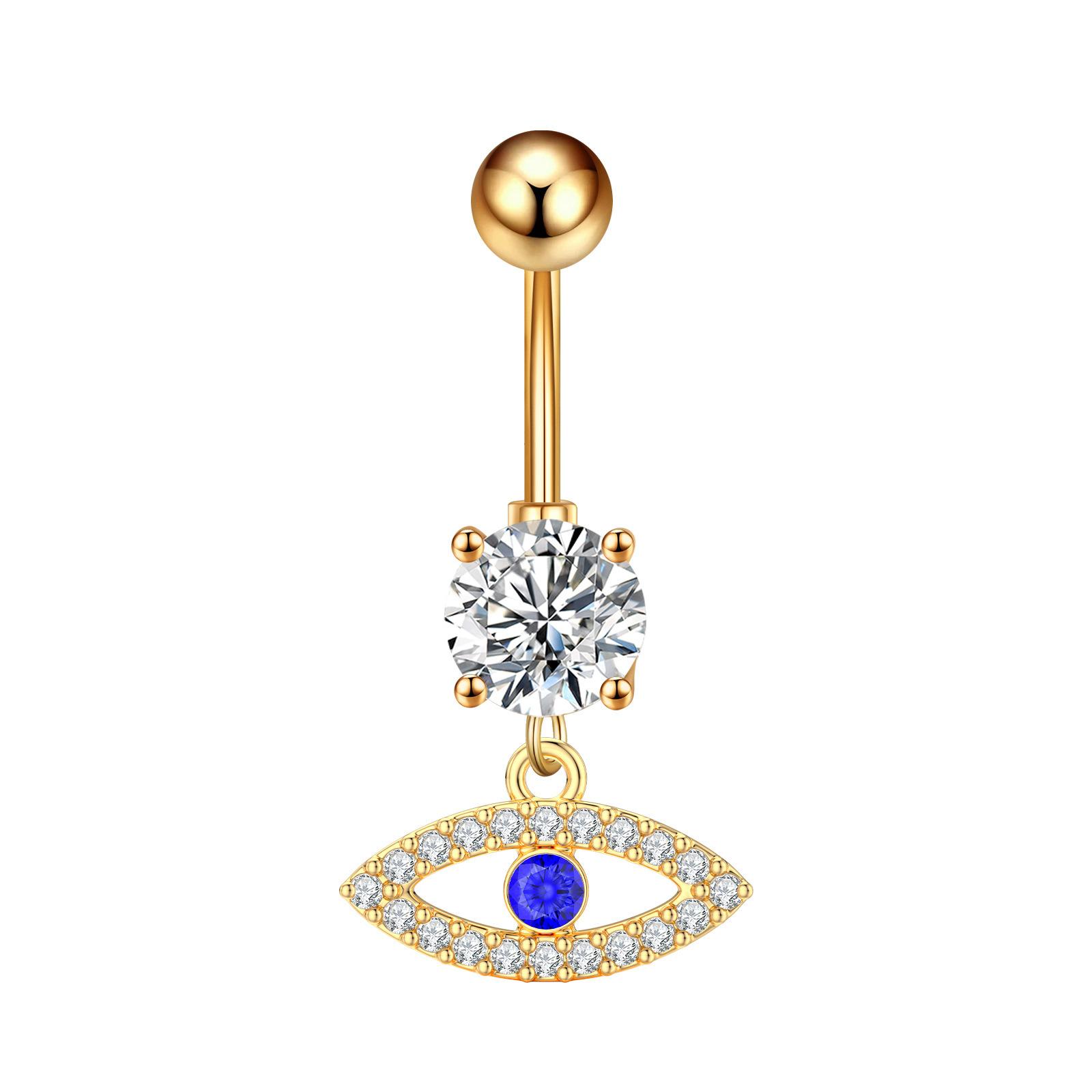 Evil Eye Belly Button Ring Large Eye Navel Piercing Sexy Unique Metal Body Jewelry One size fits all 16*1.0
Evil Eye Belly Button Ring Large Eye Navel Piercing Sexy Unique Metal Body Jewelry One size fits all 16*1.0
