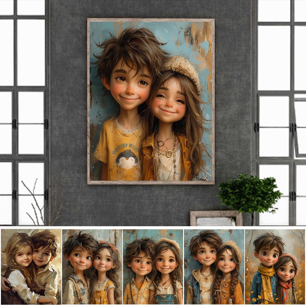 5D DIY Полный Круглый Дрель Алмазная Картина Мальчик Девочка Комплект Домашний Декор Искусство 40x50см ZSH1537
5D DIY Полный Круглый Дрель Алмазная Картина Мальчик Девочка Комплект Домашний Декор Искусство 40x50см ZSH1537