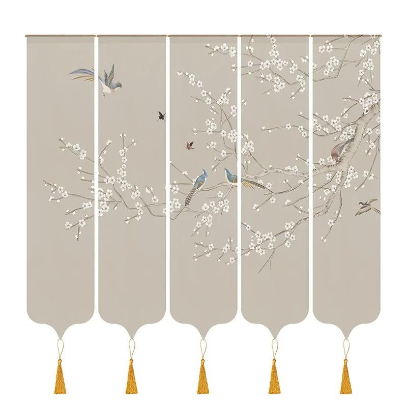 1 set of Chinese flower and bird gauze curtain Outdoor courtyard partition Wall decoration hanging curtain home decoration 30x160cm
1 set of Chinese flower and bird gauze curtain Outdoor courtyard partition Wall decoration hanging curtain home decoration 30x160cm