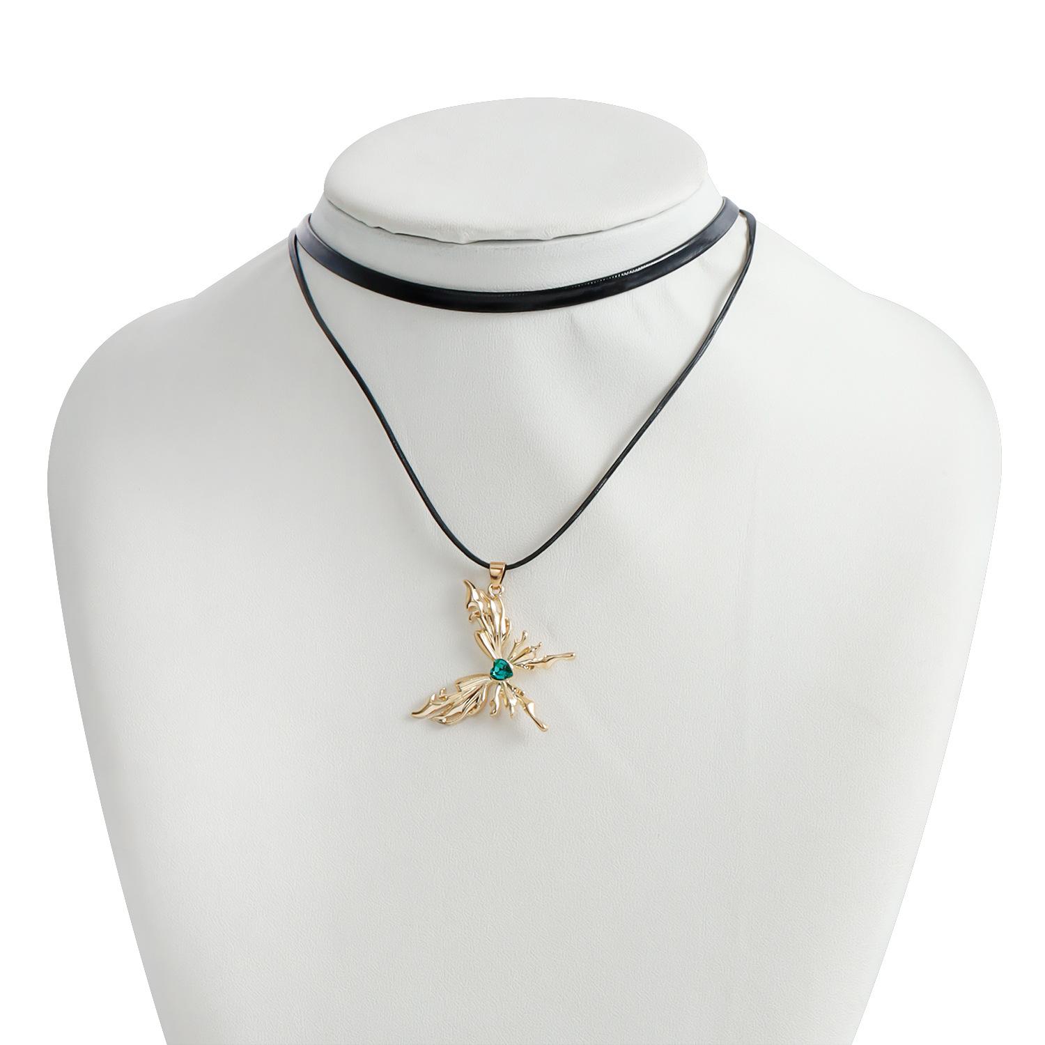 Аксессуары, подвеска-бабочка из черной искусственной веревки, цепочка на ключицу, универсальное двойное ожерелье Spice Girl
Аксессуары, подвеска-бабочка из черной искусственной веревки, цепочка на ключицу, универсальное двойное ожерелье Spice Girl