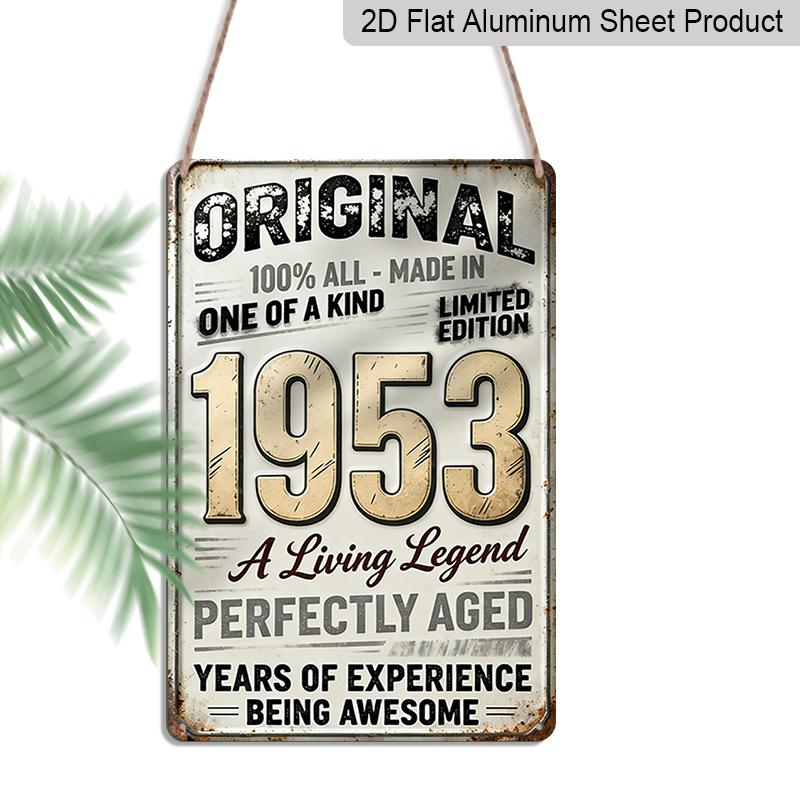 2D Flat Vintage Metal Aluminum Decorative Sign (8 X 12 ), Made in 1953, Perfectly Aged, Original Retro Wall Art, Living Legend Home Decoration for 20*30cm
2D Flat Vintage Metal Aluminum Decorative Sign (8 X 12 ), Made in 1953, Perfectly Aged, Original Retro Wall Art, Living Legend Home Decoration for 20*30cm