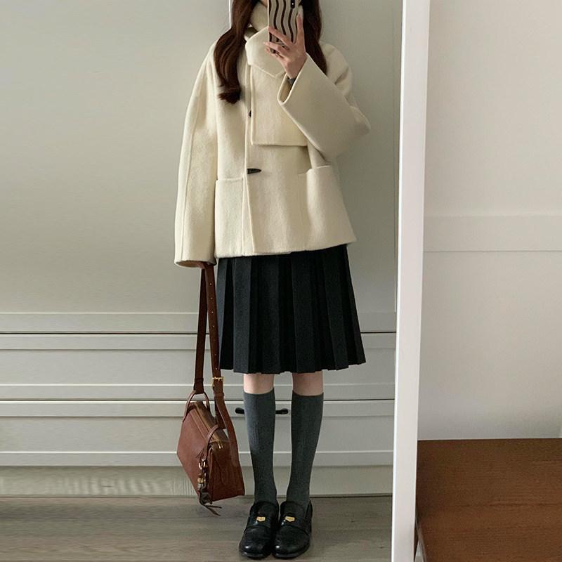 Grey Wool Pleated Maternity Skirt, Korean Mid-Length A-Line for 2026 Autumn/Winter L чорний
Grey Wool Pleated Maternity Skirt, Korean Mid-Length A-Line for 2026 Autumn/Winter L чорний