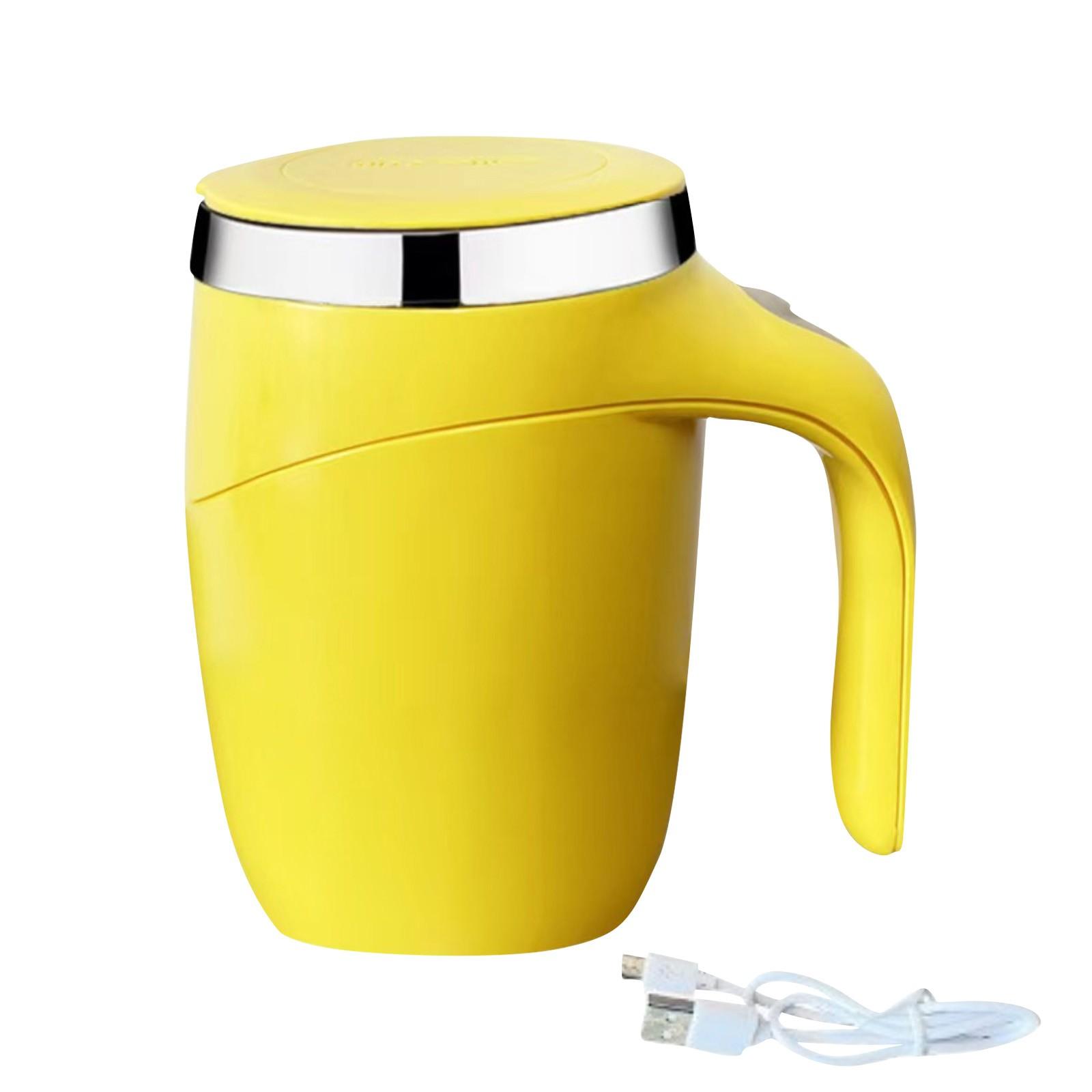 Чашка для помешивания кофе из нержавеющей стали, автоматическая чашка для помешивания, вращающаяся магнитная электрическая кружка для молока One Size