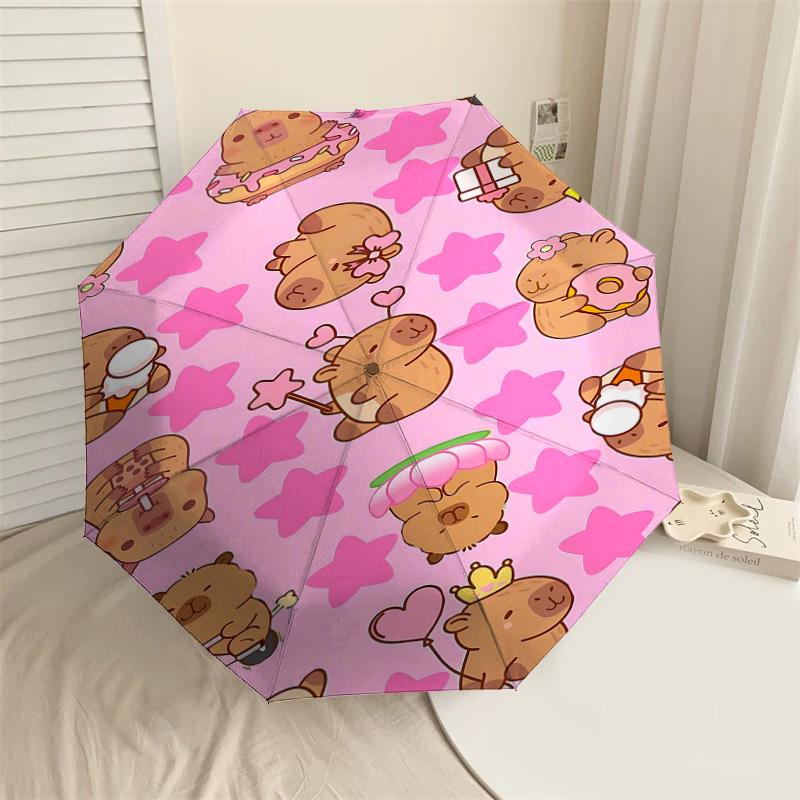 1PC Capibala Umbrella-8-Rib Reinforced, Automatic Open, Lightweight & Durable, Cute Fashion Accessory for Outdoor-Y0349
1PC Capibala Umbrella-8-Rib Reinforced, Automatic Open, Lightweight & Durable, Cute Fashion Accessory for Outdoor-Y0349