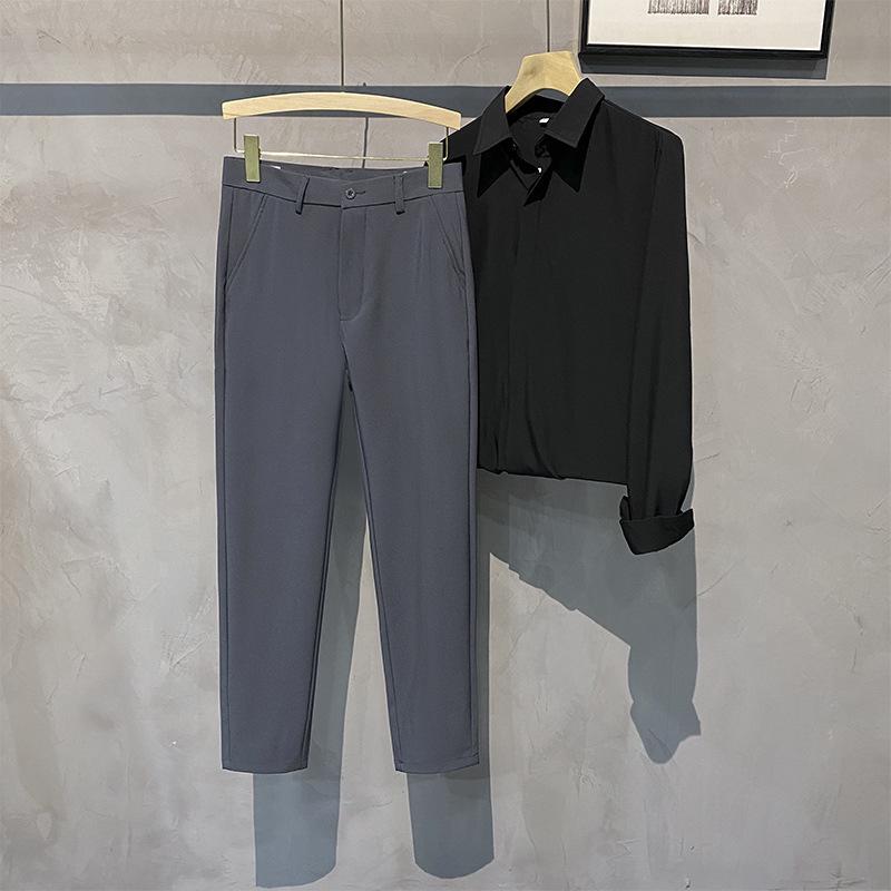 2023 Мужские облегающие брюки Nine-Point — повседневный и деловой стиль Size 32
2023 Мужские облегающие брюки Nine-Point — повседневный и деловой стиль Size 32