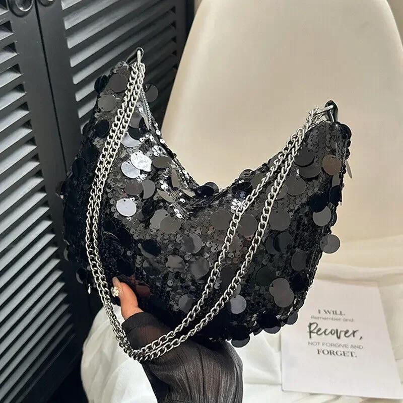 Evening Clutch Bag Korean Chain Sequins Crossbody Bag Dinner Party Wedding Purses Handbag Female Underarm Shoulder Crossbody Bag чёрный
Evening Clutch Bag Korean Chain Sequins Crossbody Bag Dinner Party Wedding Purses Handbag Female Underarm Shoulder Crossbody Bag чёрный