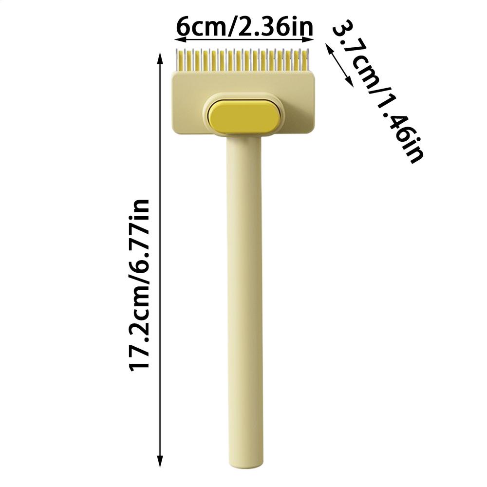 Slicker Brush for Cats Kitten Grooming Comb Kitten Hair Removal Brush for Pet Parents Groomers Clinic Visitors Home Office жовтий
Slicker Brush for Cats Kitten Grooming Comb Kitten Hair Removal Brush for Pet Parents Groomers Clinic Visitors Home Office жовтий