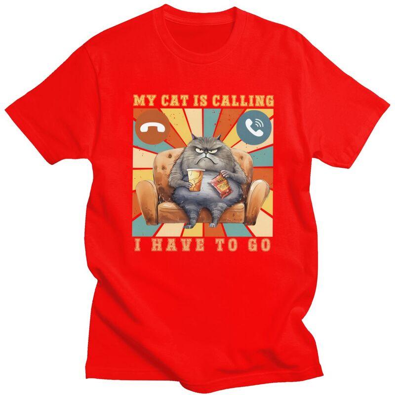 Male My Cat Is Calling I Have To Go T Shirt Short Sleeves Cotton Tshirt Anniversary Birthday Gift Leisure Tees Loose Fit Clothes S
Male My Cat Is Calling I Have To Go T Shirt Short Sleeves Cotton Tshirt Anniversary Birthday Gift Leisure Tees Loose Fit Clothes S