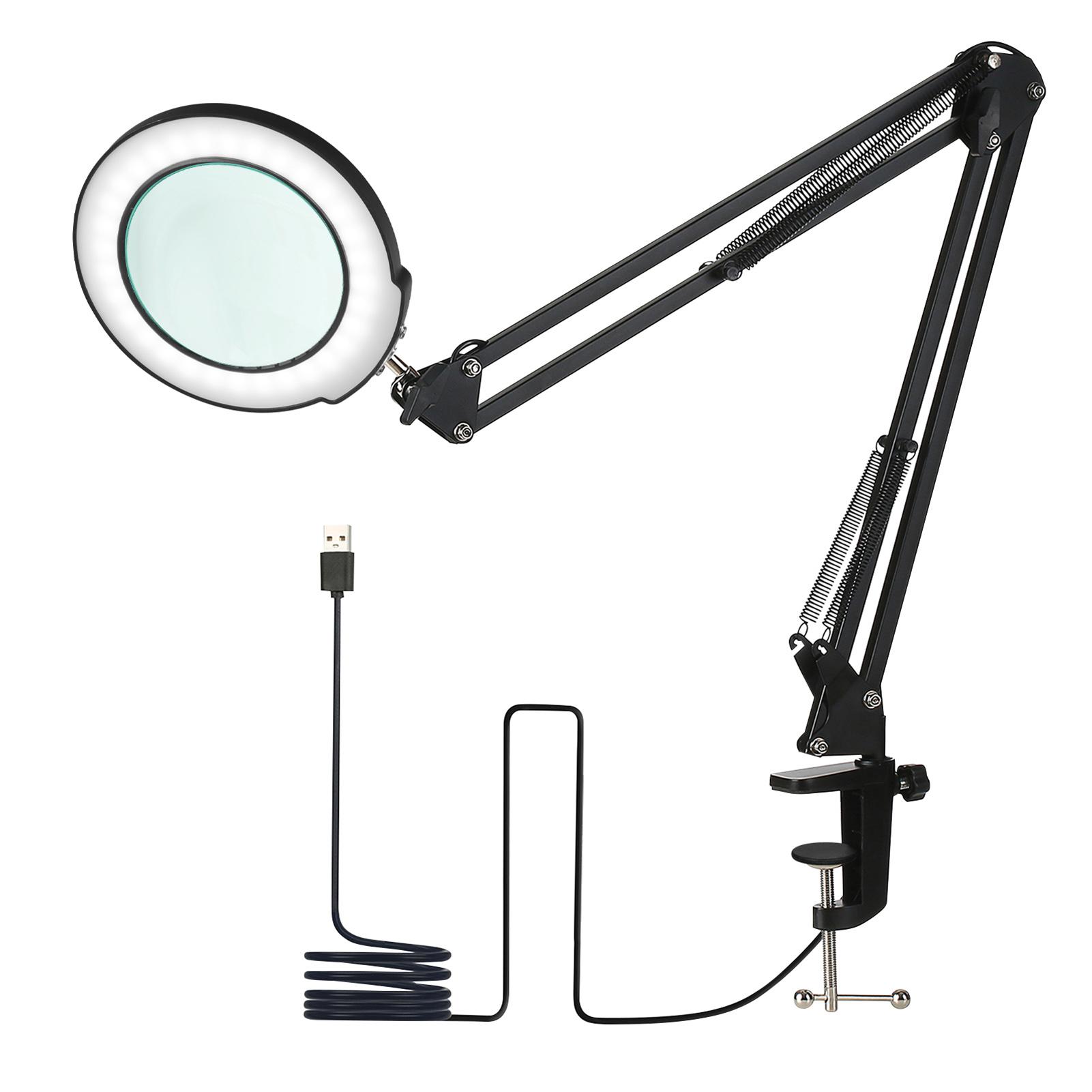 Настольная лампа Neoglint с креплением-струбциной и 5-кратной лупой, поворотным кронштейном, диммируемыми светодиодами, сенсорным управлением, 5 режимами цветовой температуры и 5 уровнями яркости
Настольная лампа Neoglint с креплением-струбциной и 5-кратной лупой, поворотным кронштейном, диммируемыми светодиодами, сенсорным управлением, 5 режимами цветовой температуры и 5 уровнями яркости