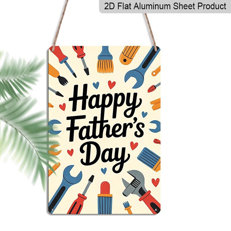2D Flat, 1pc Cute Hand Drawn Tools Father s Day Metal Wall Art Sign Happy Father s Day - 8*12 Inch Aluminium Rustic Home Decor, Colorful Tool 20*30cm
2D Flat, 1pc Cute Hand Drawn Tools Father s Day Metal Wall Art Sign Happy Father s Day - 8*12 Inch Aluminium Rustic Home Decor, Colorful Tool 20*30cm