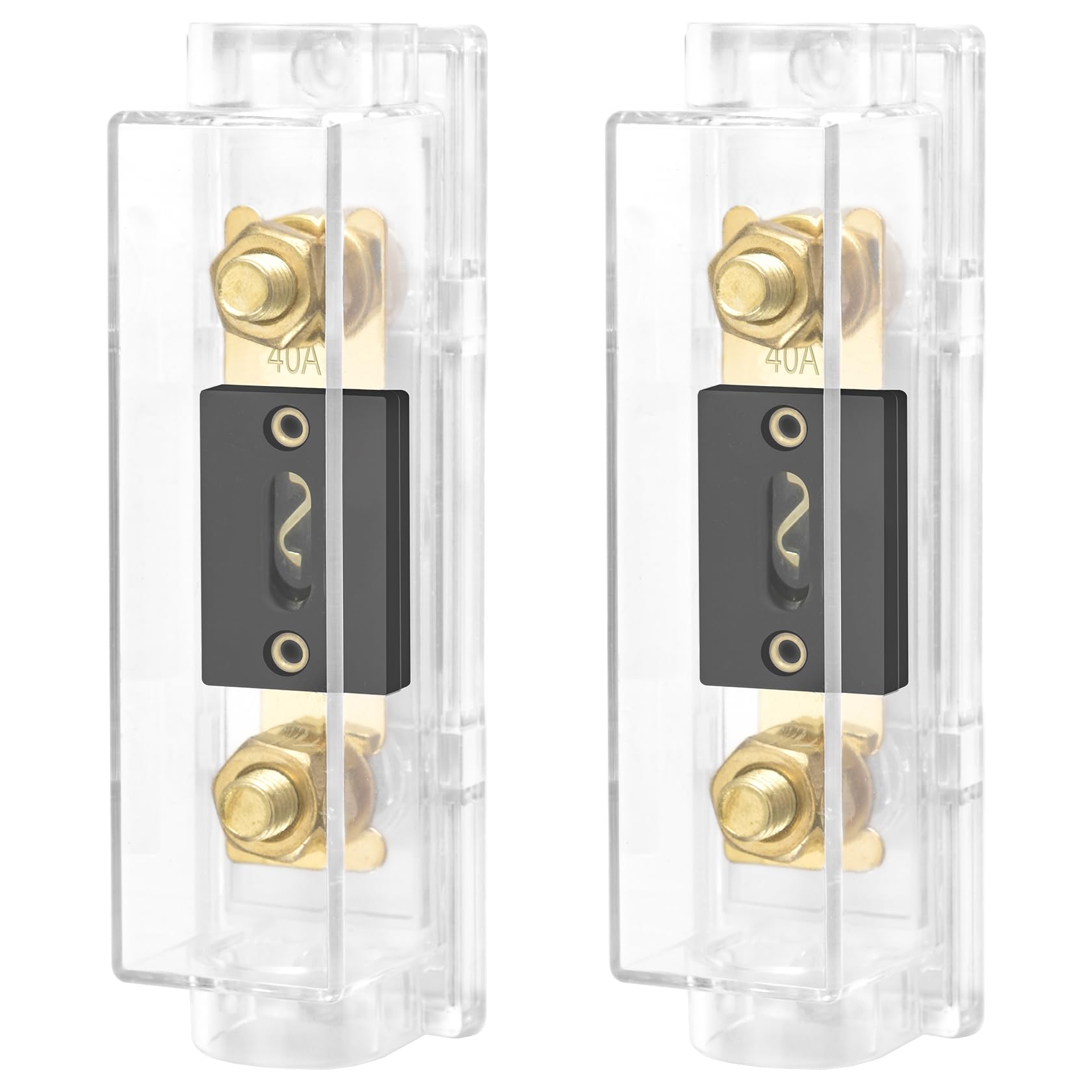 Heschen ANL Fuse Holder, Car Audio Video Stereo, 0/2/4 Gauge In and Out, with ANL Fuse, 2 Pack (40A) золотой
Heschen ANL Fuse Holder, Car Audio Video Stereo, 0/2/4 Gauge In and Out, with ANL Fuse, 2 Pack (40A) золотой