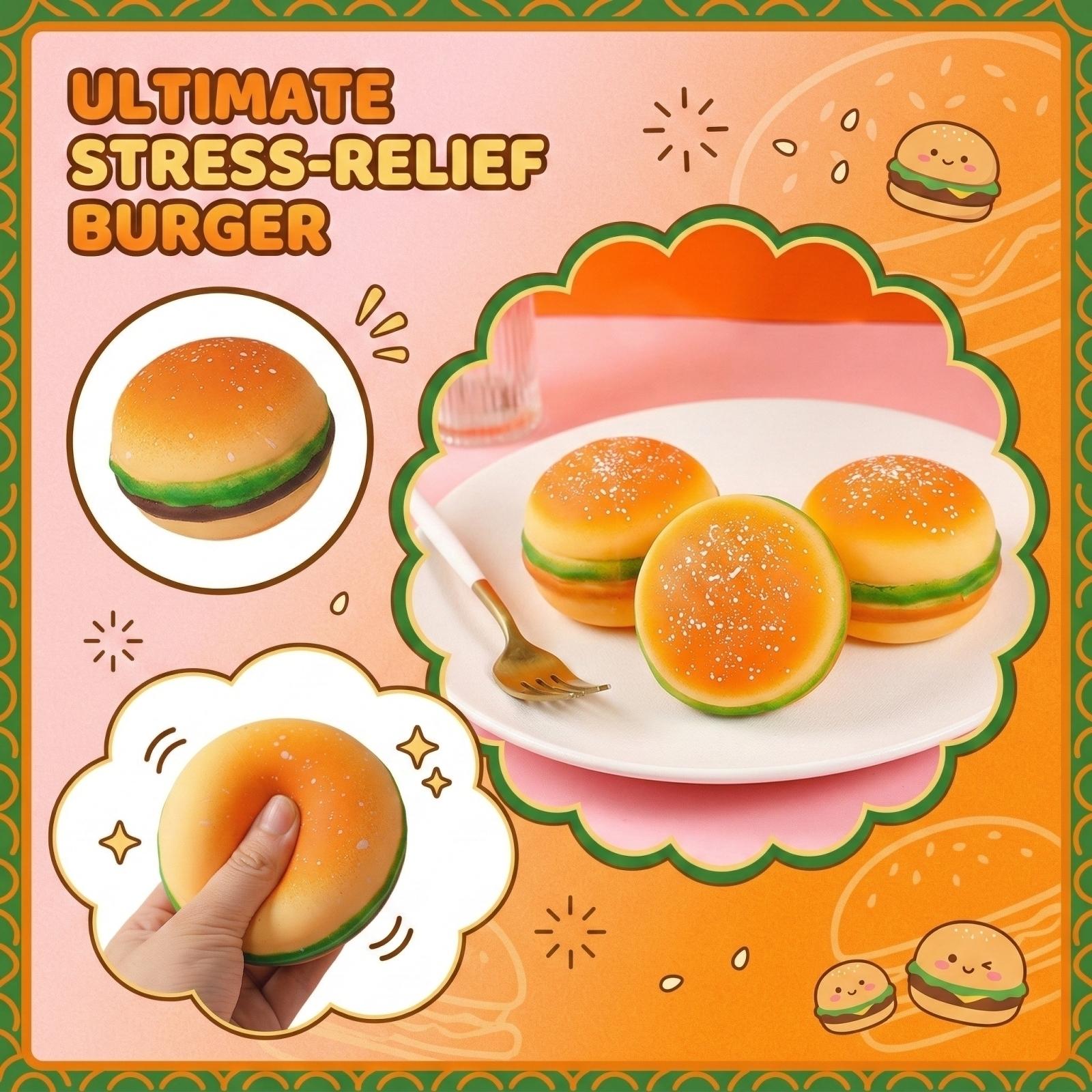 Stress Squishy Easing Toy Hamburger Pinching Cookies Decompression Venting Toy Anxiety Relaxation Office Desktop Accessory One Size
Stress Squishy Easing Toy Hamburger Pinching Cookies Decompression Venting Toy Anxiety Relaxation Office Desktop Accessory One Size