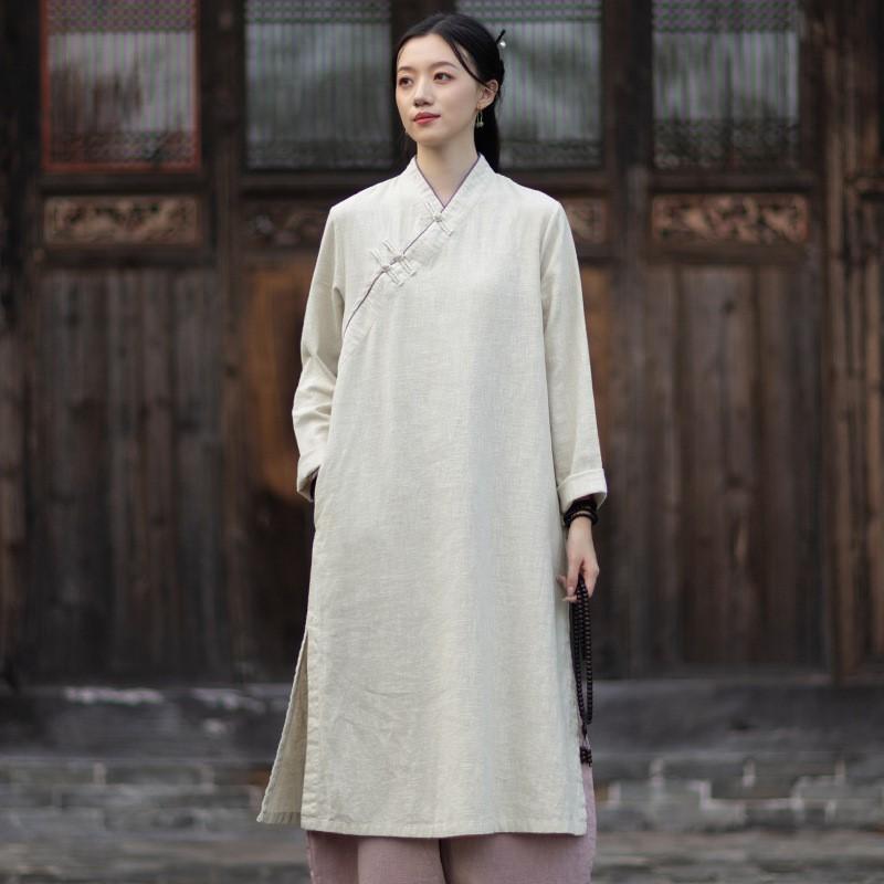 Johnature Women Vintage Dresses V-Neck Long Sleeve Chinese Style Autumn New A-Line Soft Dresses One Size
Johnature Women Vintage Dresses V-Neck Long Sleeve Chinese Style Autumn New A-Line Soft Dresses One Size