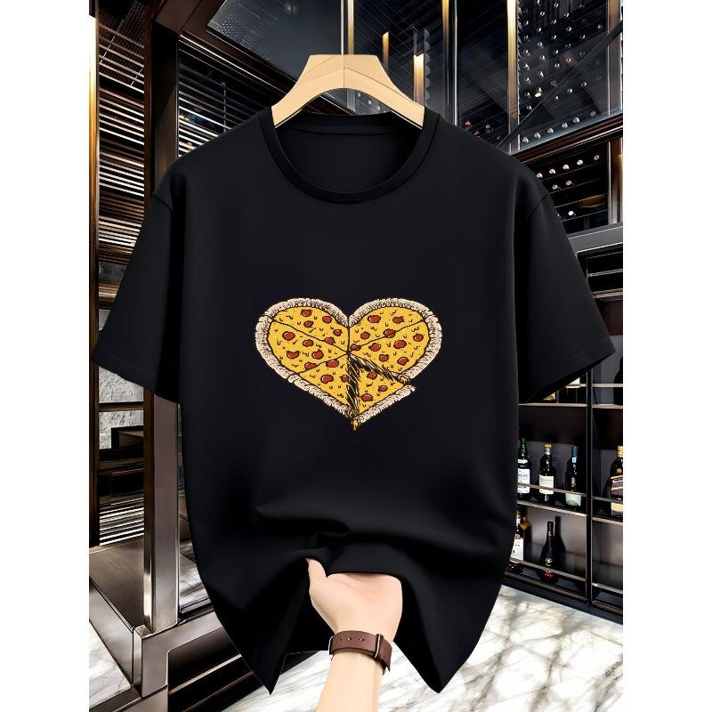 Men S T-Shirt Featuring a Creative Cartoon Heart Pizza Design, Short Sleeves, Stylish And Unique, with a Loose Fit And Casual Round Neck 4XL чорний
Men S T-Shirt Featuring a Creative Cartoon Heart Pizza Design, Short Sleeves, Stylish And Unique, with a Loose Fit And Casual Round Neck 4XL чорний
