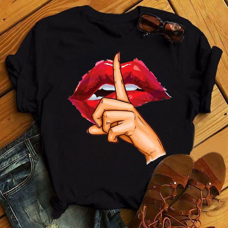 Дамы O-Neck Tee Новые женщины Мода Футболка Красные губы Печать Топы Футболка Женская Симпатичная Графика С коротким рукавом Футболка
Дамы O-Neck Tee Новые женщины Мода Футболка Красные губы Печать Топы Футболка Женская Симпатичная Графика С коротким рукавом Футболка