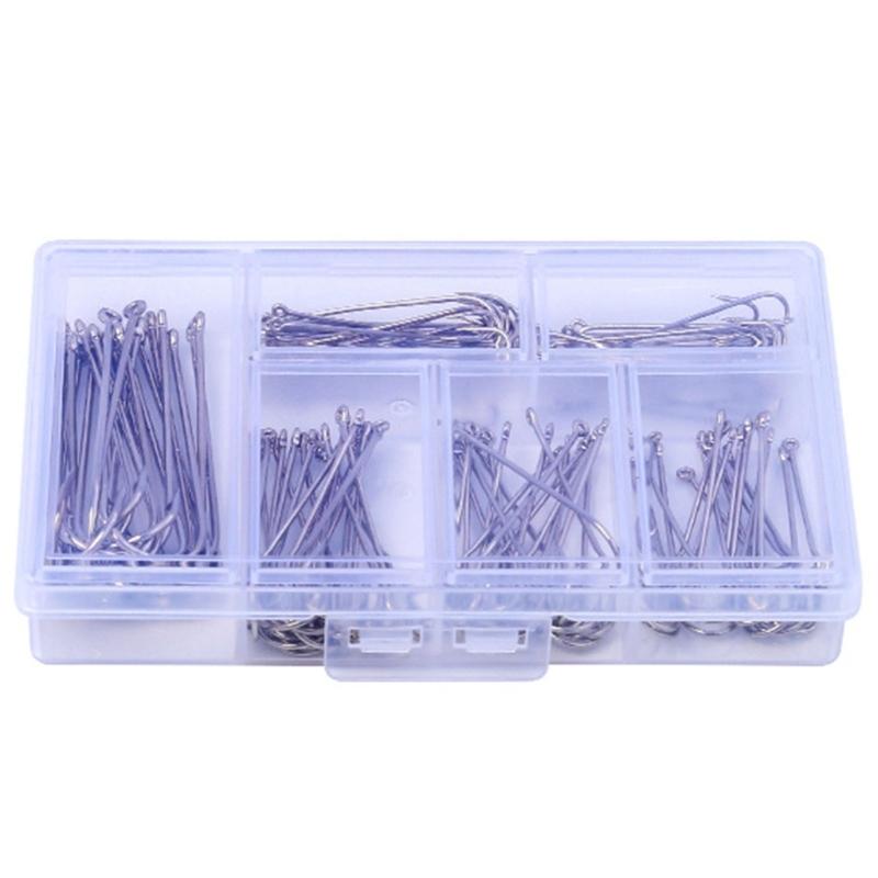 120Pcs Long Shank Light Wire Offset Hook Barbed Fishing Hook for Trout Saltwater Fishing Hook Tackle 1
120Pcs Long Shank Light Wire Offset Hook Barbed Fishing Hook for Trout Saltwater Fishing Hook Tackle 1