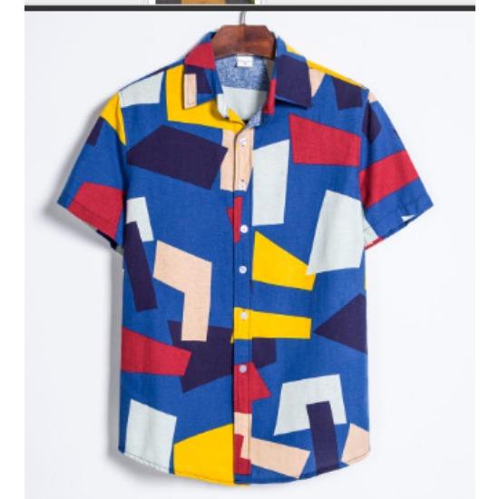 Летняя мужская повседневная рубашка с коротким рукавом и 3D цифровой печатью большого размера, гавайская мужская рубашка 5XL
Летняя мужская повседневная рубашка с коротким рукавом и 3D цифровой печатью большого размера, гавайская мужская рубашка 5XL