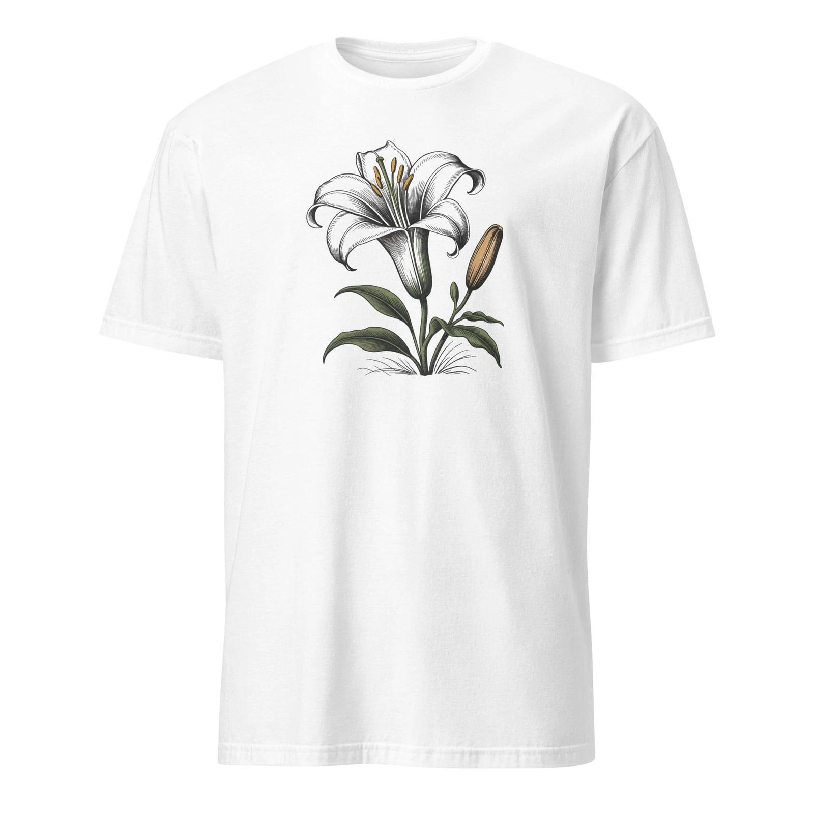Vintage Madonna Lily Botanical Art T-Shirt - Classic Floral Aesthetic Gift Tee 3XL
Vintage Madonna Lily Botanical Art T-Shirt - Classic Floral Aesthetic Gift Tee 3XL