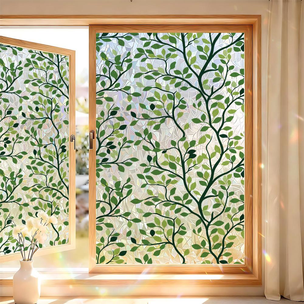Plant Floral Window Sticker Glass Film Decorative Privacy Static Cling Film for Home Office Bathroom Window Door Partition One Size
Plant Floral Window Sticker Glass Film Decorative Privacy Static Cling Film for Home Office Bathroom Window Door Partition One Size