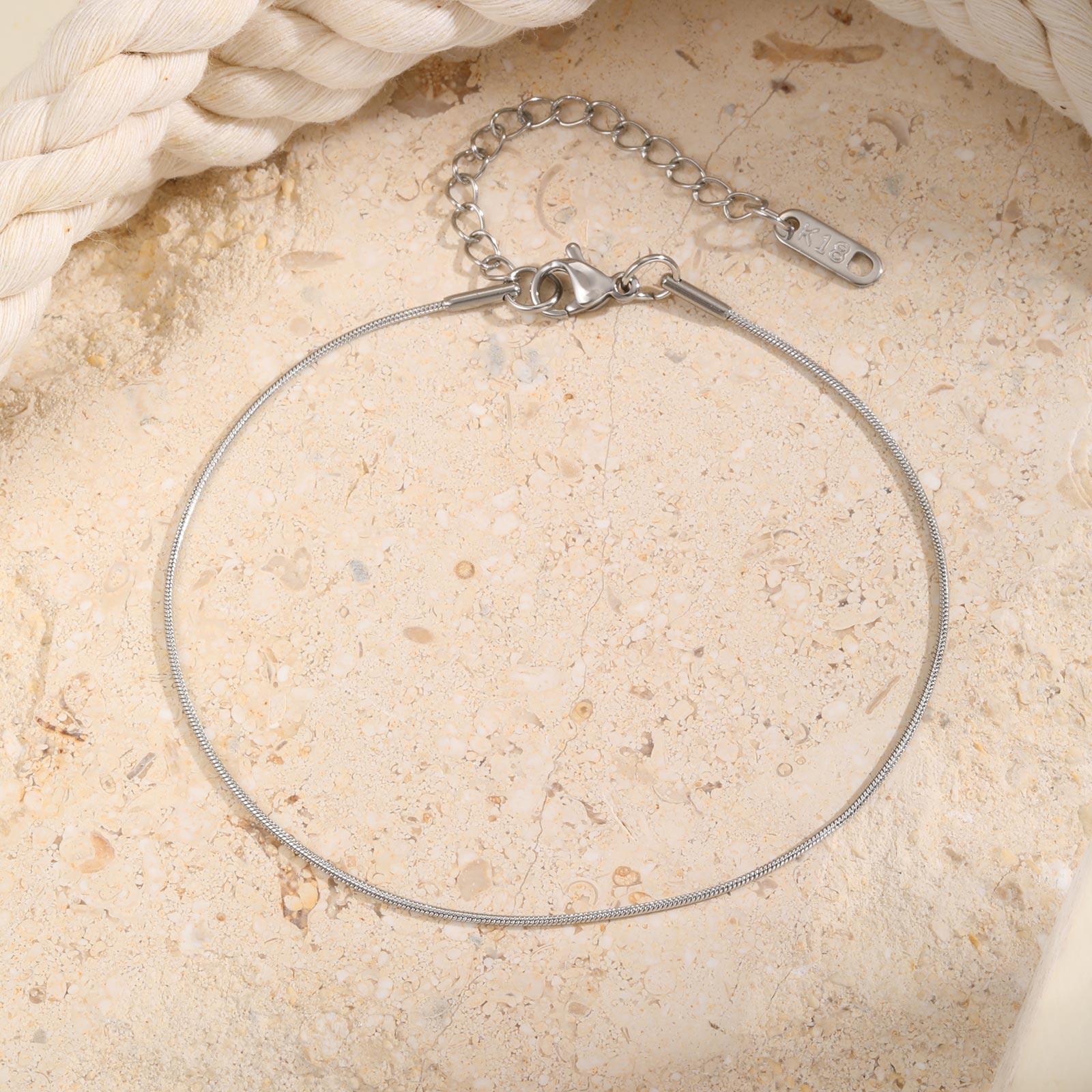 Summer Round Snake Chain Anklet for Women,Waterproof Stainless Steel Anklets,Holiday Beach Jewelry Mother s Day Gifts
Summer Round Snake Chain Anklet for Women,Waterproof Stainless Steel Anklets,Holiday Beach Jewelry Mother s Day Gifts