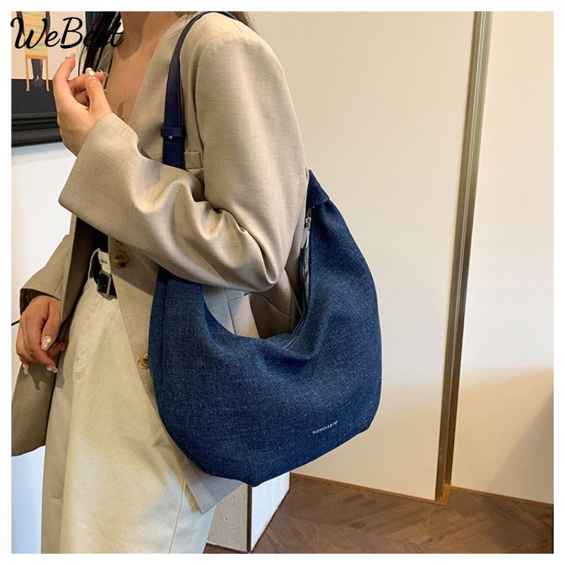 Hundred Niche Design Denim Underarm Bag Women 2025 Simple Casual Shoulder Bag світло-синій колір
Hundred Niche Design Denim Underarm Bag Women 2025 Simple Casual Shoulder Bag світло-синій колір