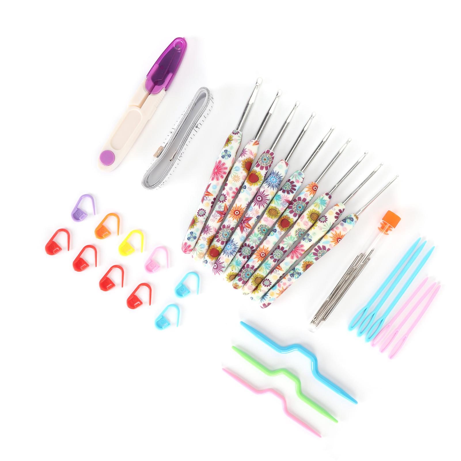 Набор из 9 крючков для вязания для начинающих, разных размеров, для рукоделия, полированные алюминиевые крючки для вязания с
Набор из 9 крючков для вязания для начинающих, разных размеров, для рукоделия, полированные алюминиевые крючки для вязания с