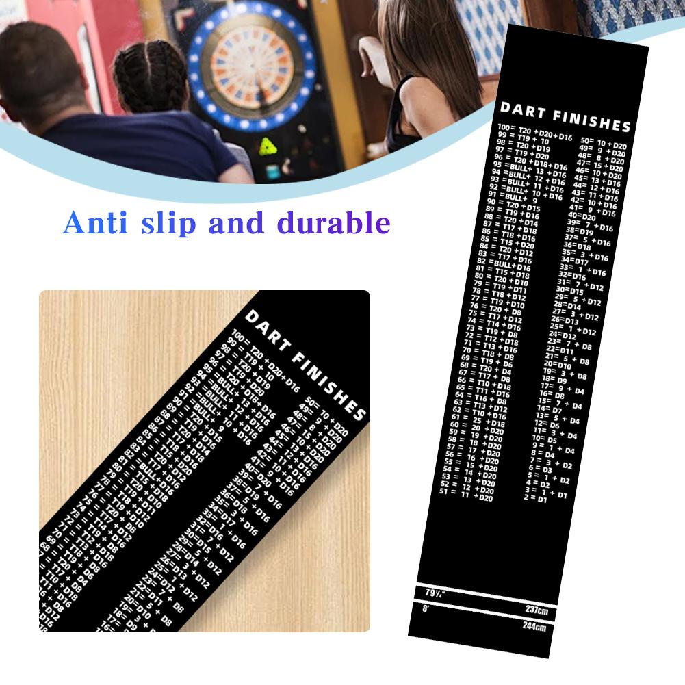 Dart Carpet with Throw Lines Darts Mat Checkouts Heavy Duty Dart Floor Mat Dart Points and Flooring Protector for Dart Game
Dart Carpet with Throw Lines Darts Mat Checkouts Heavy Duty Dart Floor Mat Dart Points and Flooring Protector for Dart Game