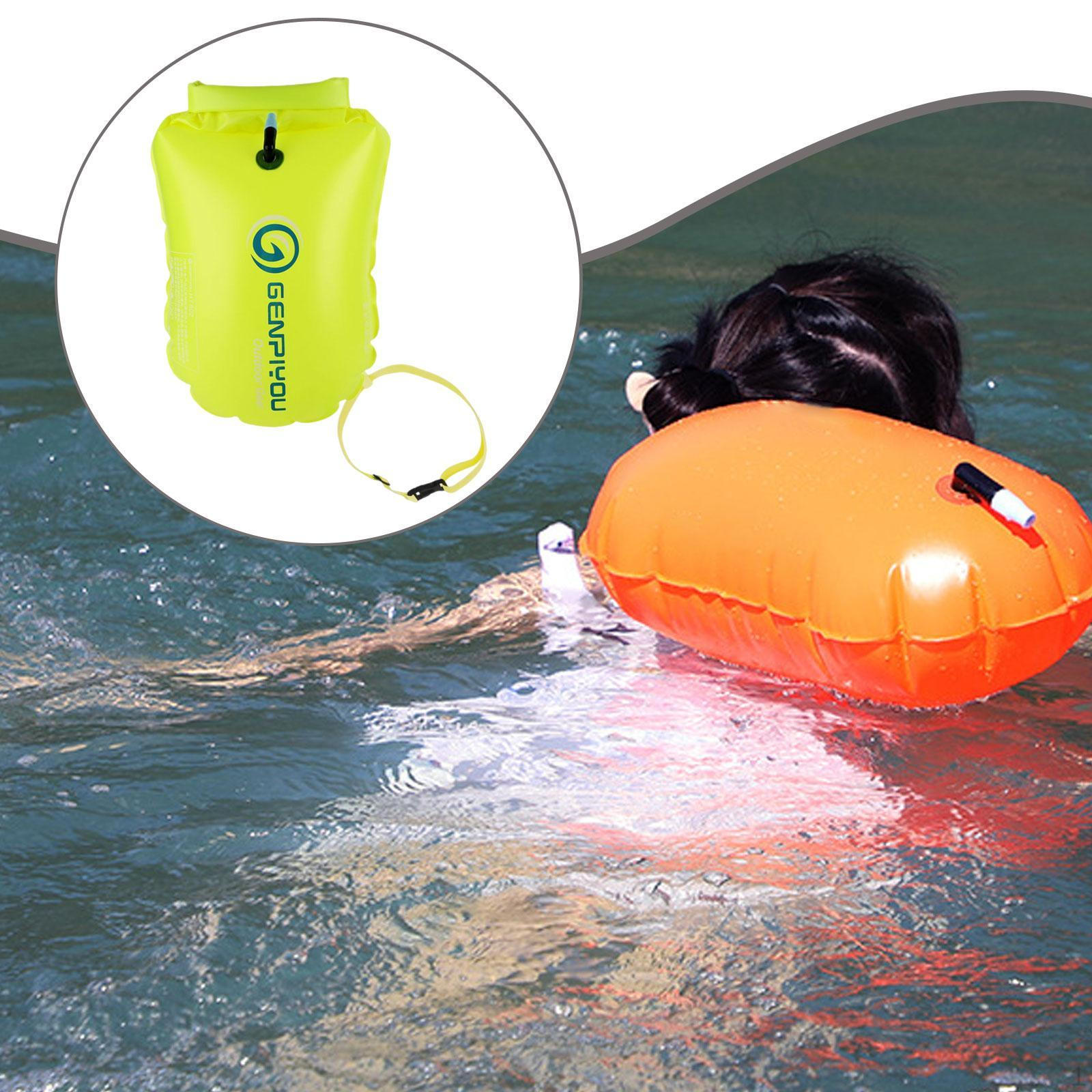 Swim Buoy Adjustable PVC Equipment Bag for Kayakers Triathletes Water Sports зелений
Swim Buoy Adjustable PVC Equipment Bag for Kayakers Triathletes Water Sports зелений