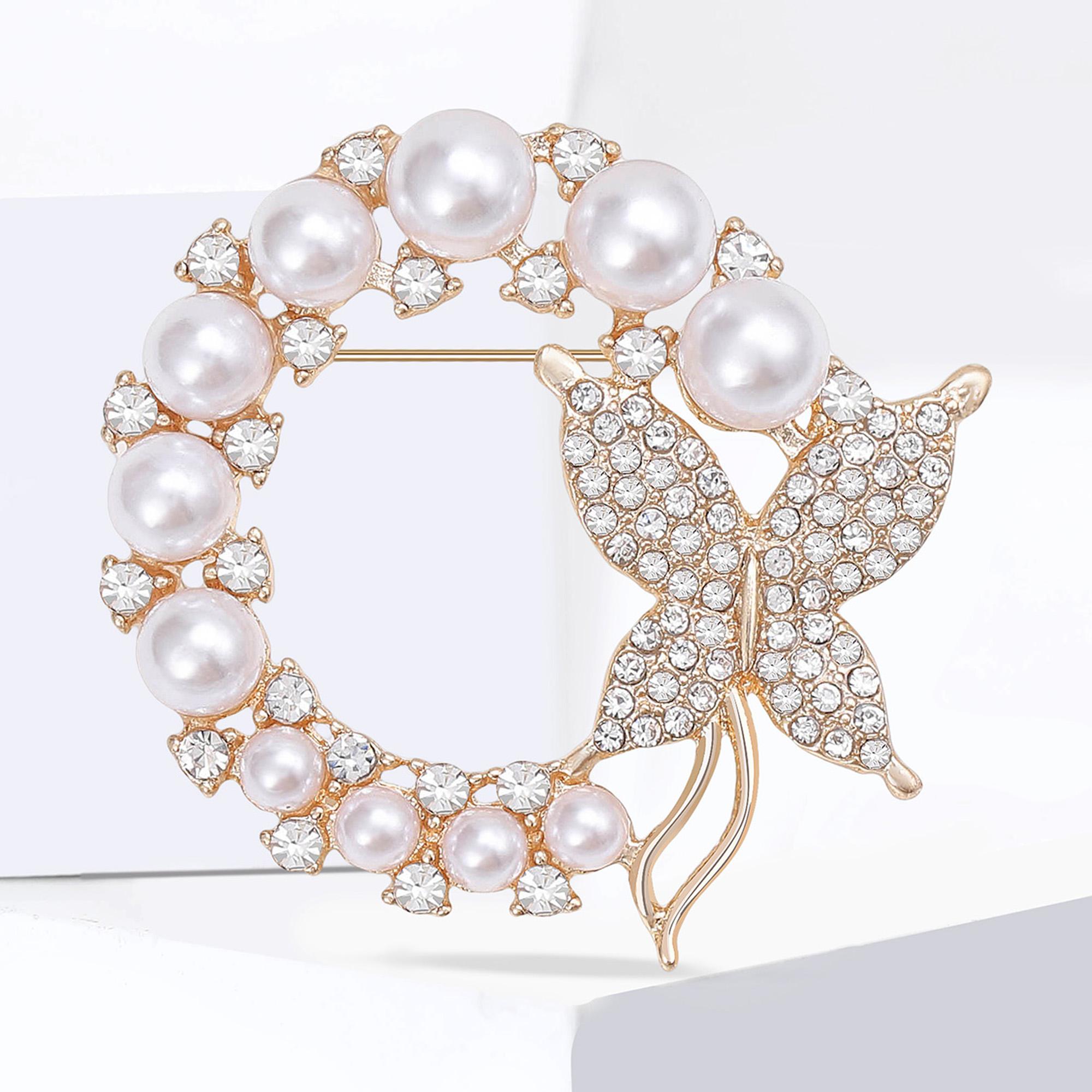 Stylish Pearl Bow Brooches for Women Unisex Rhinestone Round Pins Friend Event Party New Gifts Jewelry Decoration Accessories
Stylish Pearl Bow Brooches for Women Unisex Rhinestone Round Pins Friend Event Party New Gifts Jewelry Decoration Accessories