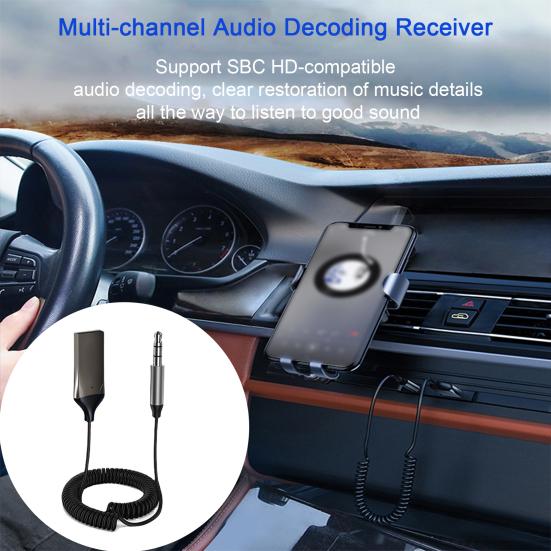 Bluetooth совместимый 5.0 Автомобильный аудиоприемник Адаптер Беспроводной 3,5 мм Aux Jack HD совместимый стереозвук Встроенный микрофон Громкая связь Звонки
Bluetooth совместимый 5.0 Автомобильный аудиоприемник Адаптер Беспроводной 3,5 мм Aux Jack HD совместимый стереозвук Встроенный микрофон Громкая связь Звонки