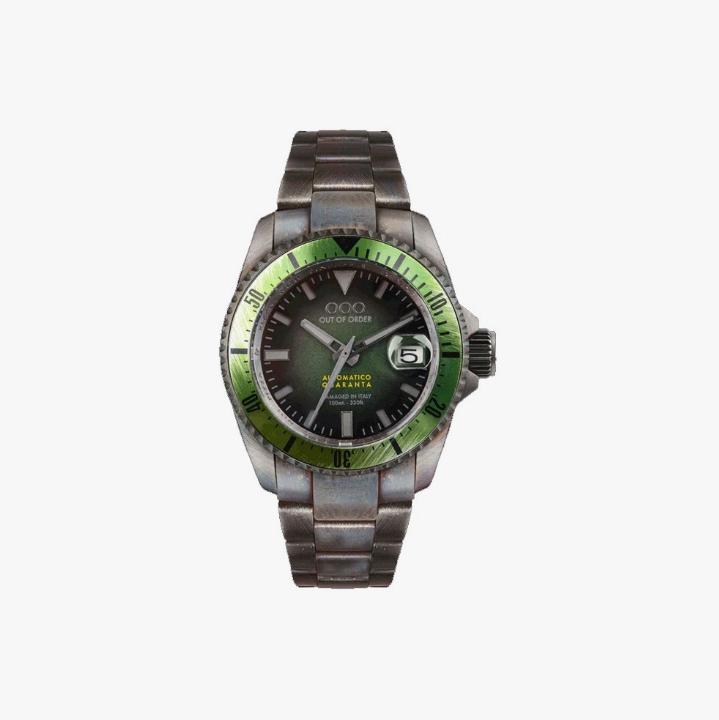 Годинник чоловічий Out Of Order Green Automatico Quaranta Automatic OOO.001-21.VE 100M зелений
Годинник чоловічий Out Of Order Green Automatico Quaranta Automatic OOO.001-21.VE 100M зелений