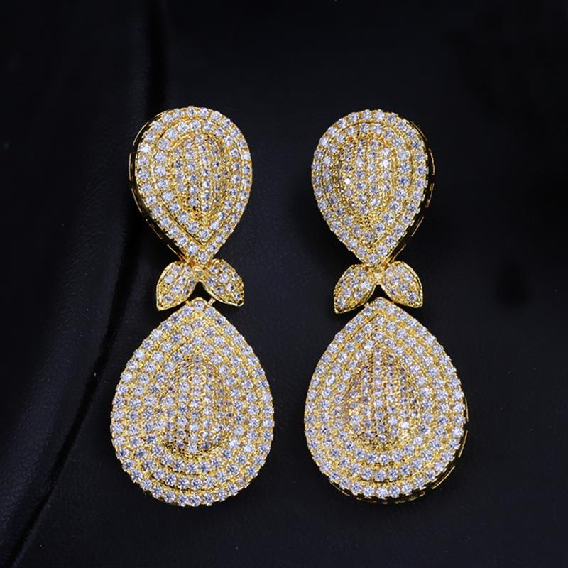 Earrings, High-End Atmospheric Zircon Drop-Shaped Earrings, Earrings Jewelry
Earrings, High-End Atmospheric Zircon Drop-Shaped Earrings, Earrings Jewelry