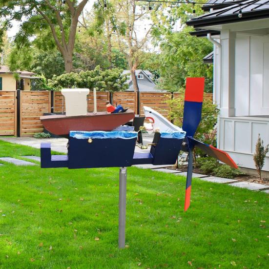 Yousheng Shark Boat Whirligig Garden Decoration Weather-proof Outdoor Yard Patio Lawn Wooden Animal Ship Windmill Wind Spinner Ornament
Yousheng Shark Boat Whirligig Garden Decoration Weather-proof Outdoor Yard Patio Lawn Wooden Animal Ship Windmill Wind Spinner Ornament