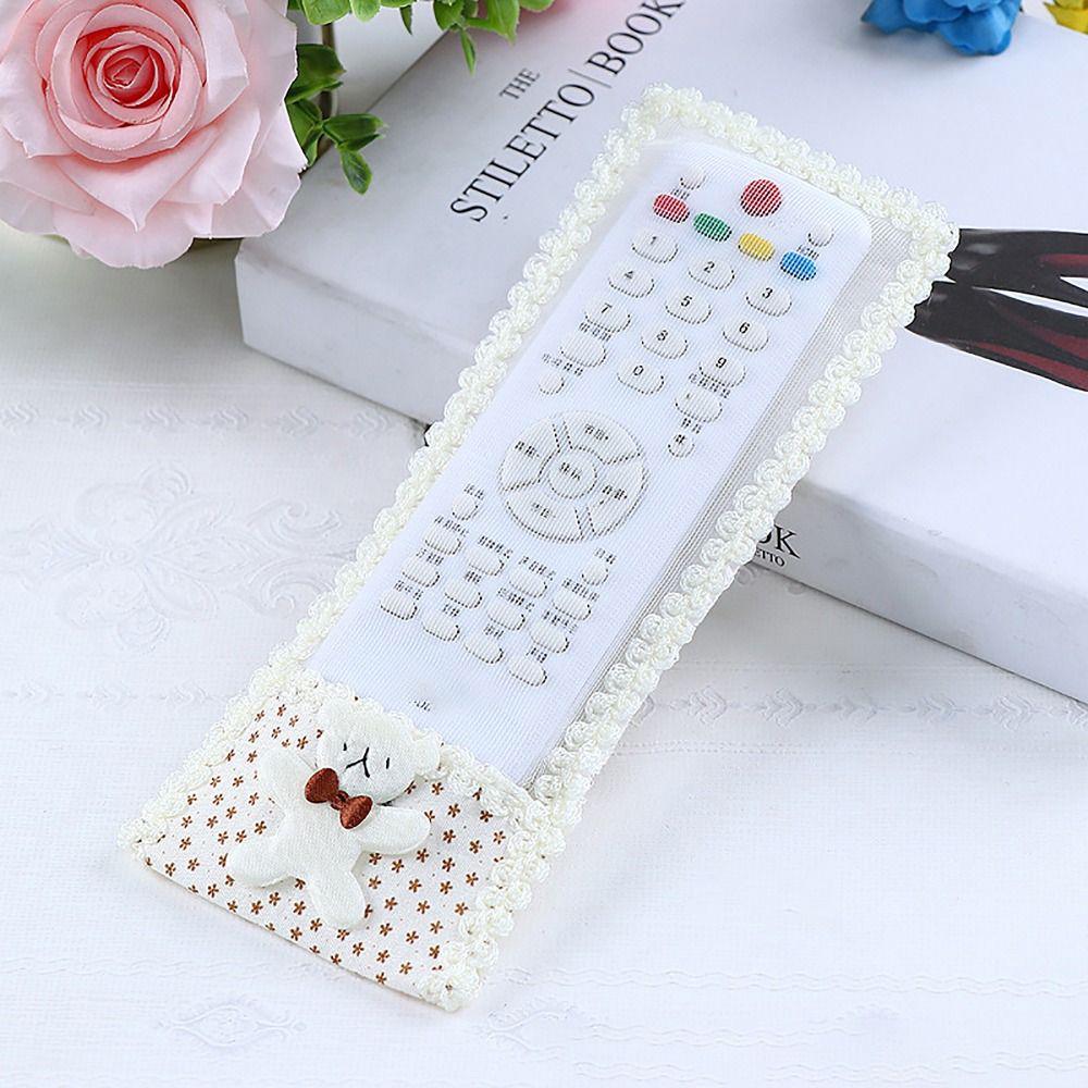 Cute Fabric Lace TV Air Conditioning Remote Control Bow Cover Dust Bag Case Durable Remote Control Covers Home Storage M
Cute Fabric Lace TV Air Conditioning Remote Control Bow Cover Dust Bag Case Durable Remote Control Covers Home Storage M