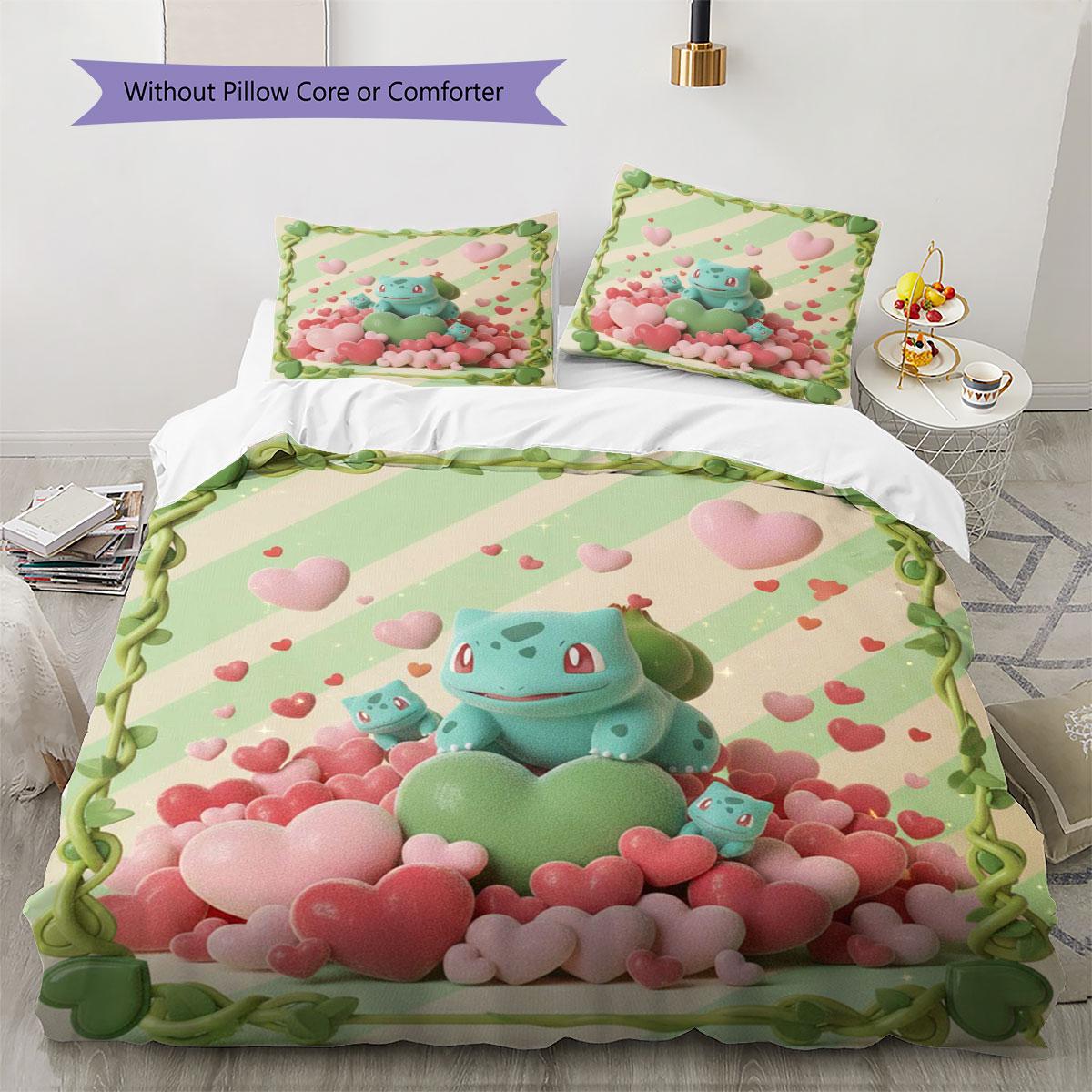 Love Pokemon Pattern Bedding Quilt Set Quilt Cover Pillowcase Home Decoration Birthday Gift (1 * duvet cover + 2 * pillowcase, without core) 200x220cm
Love Pokemon Pattern Bedding Quilt Set Quilt Cover Pillowcase Home Decoration Birthday Gift (1 * duvet cover + 2 * pillowcase, without core) 200x220cm
