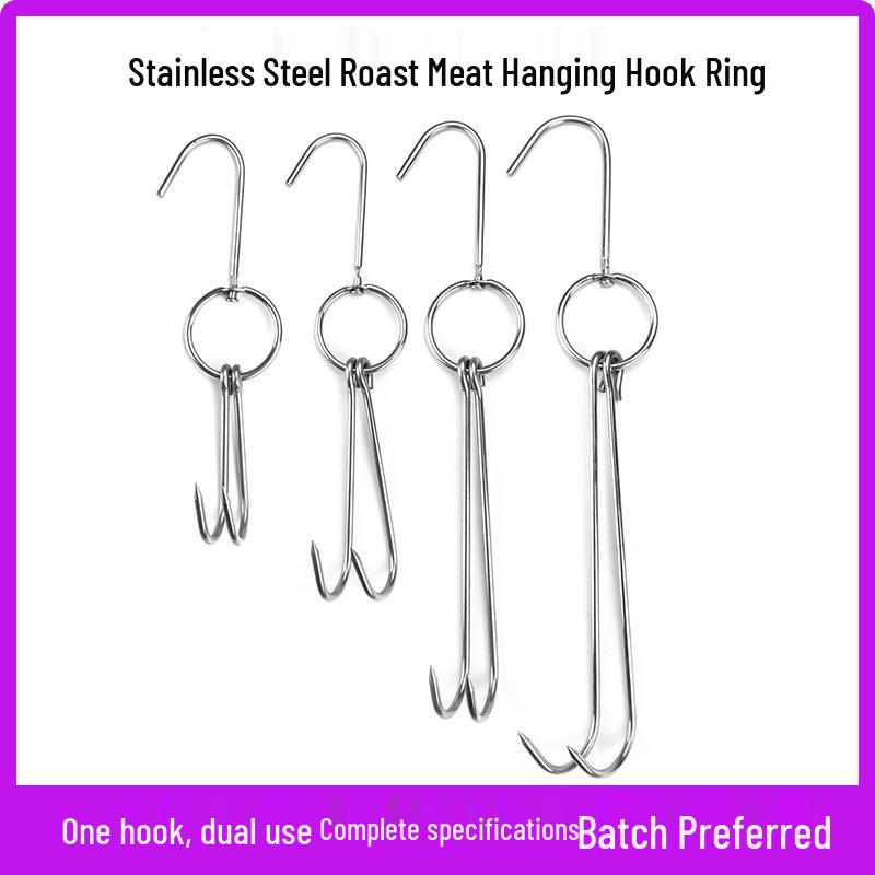 Stainless Steel Double Hooks for Roasting Duck or Goose – 201/304 Material Options Available 3 mm small ring 23 cm
Stainless Steel Double Hooks for Roasting Duck or Goose – 201/304 Material Options Available 3 mm small ring 23 cm