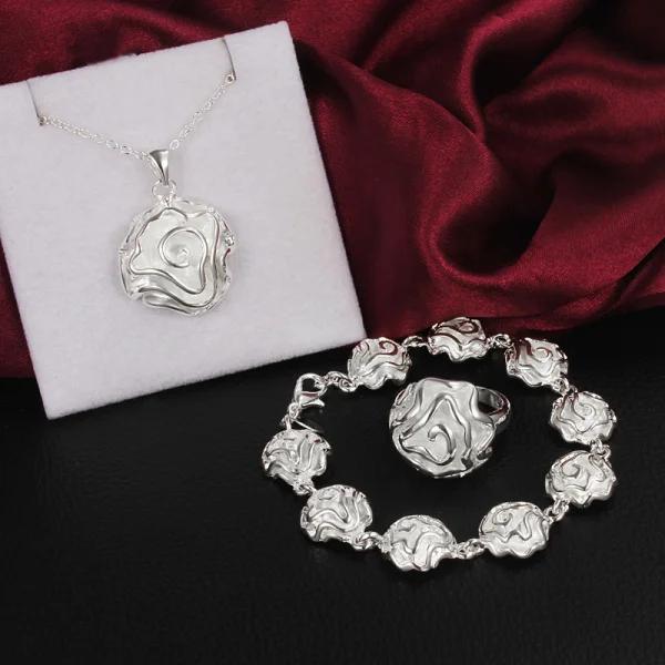 rose flower Copper rings Bracelets necklaces Jewelry set for women fashion Party wedding accessories gifts 9
rose flower Copper rings Bracelets necklaces Jewelry set for women fashion Party wedding accessories gifts 9