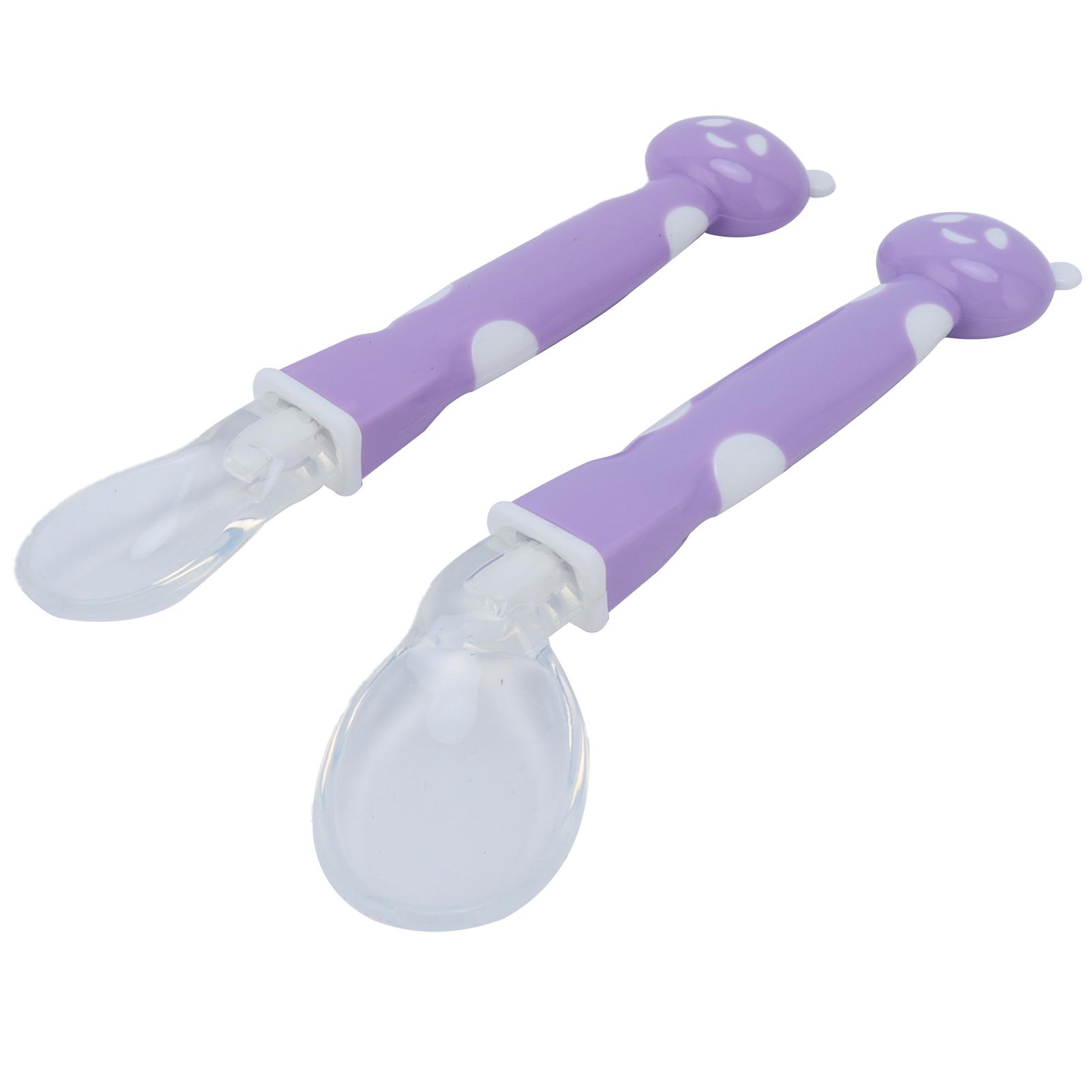 Silicone Baby Curved Spoon Double Sided Cartoon Decor Infants Self Feeding Training Utensils(Purple )
Silicone Baby Curved Spoon Double Sided Cartoon Decor Infants Self Feeding Training Utensils(Purple )