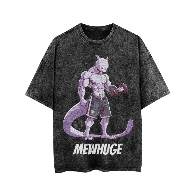 Pokémon Peripheral Products Old Washed T-shirt Gym Exercise FitnessMen s and Women s Pure Cotton Short-sleeved Casual Clothing M
Pokémon Peripheral Products Old Washed T-shirt Gym Exercise FitnessMen s and Women s Pure Cotton Short-sleeved Casual Clothing M
