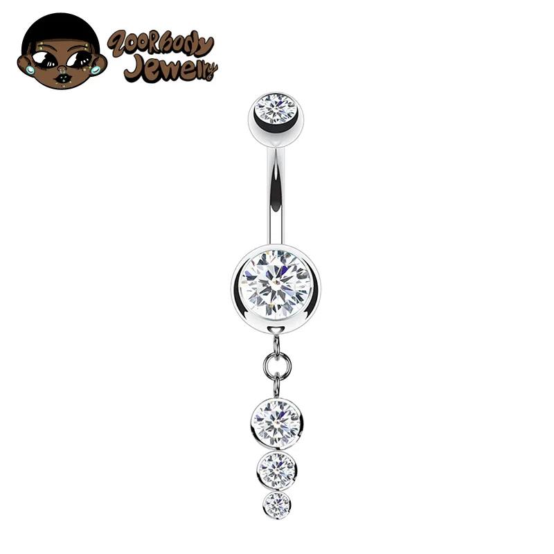 ASTM F136 Titanium Sexy CZ Gems Dangle Belly Button Ring Cubic Zirconia 14G 10mm Drop Pendant Navel Nail Body Piercing Jewelry 14G 1.6x10x5x8mm&Navel & Bell Button Rings&Body срібний
ASTM F136 Titanium Sexy CZ Gems Dangle Belly Button Ring Cubic Zirconia 14G 10mm Drop Pendant Navel Nail Body Piercing Jewelry 14G 1.6x10x5x8mm&Navel & Bell Button Rings&Body срібний