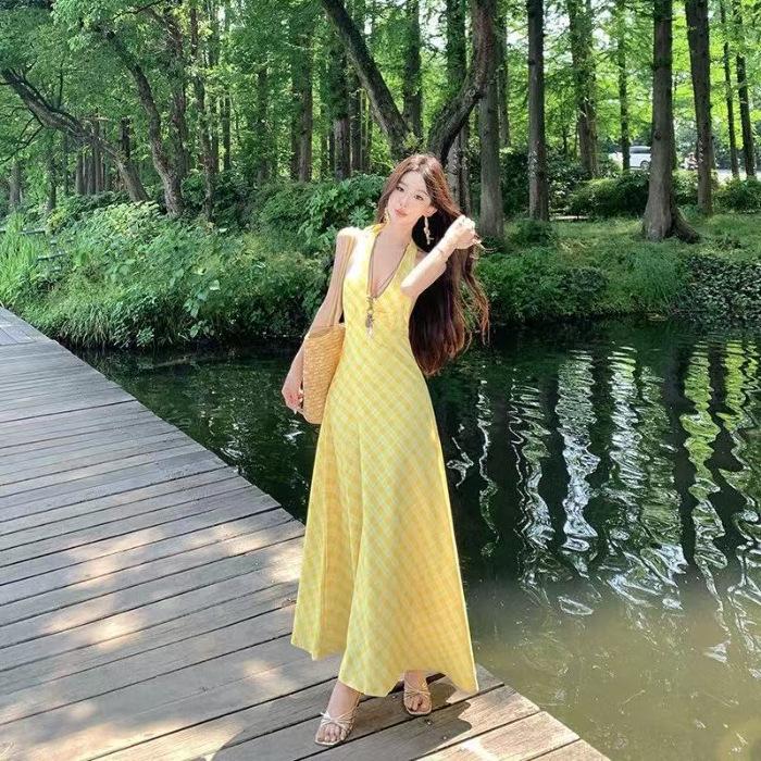 Fashion temperament romantic French minimalist sexy v-neck neck dress women s design sense gentle holiday style dress 2XL
Fashion temperament romantic French minimalist sexy v-neck neck dress women s design sense gentle holiday style dress 2XL