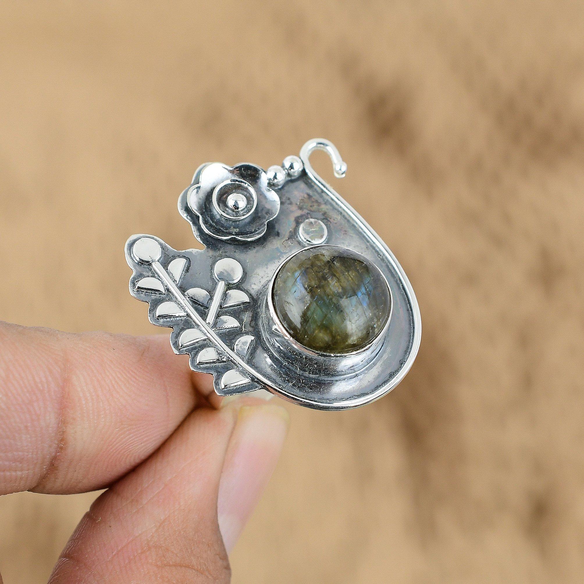 Mothers day Deal Round Labradorite Gemstone Sterling Silver Art Deco Flower Ring Yes
Mothers day Deal Round Labradorite Gemstone Sterling Silver Art Deco Flower Ring Yes