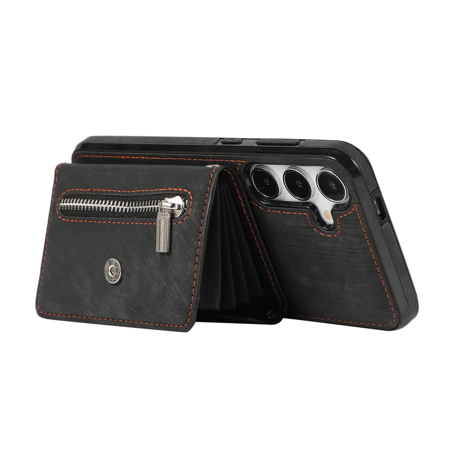 For Samsung Galaxy S24 FE Case PU Leather+TPU RFID Blocking Card Slots Phone Cover with 2 Straps Black
For Samsung Galaxy S24 FE Case PU Leather+TPU RFID Blocking Card Slots Phone Cover with 2 Straps Black